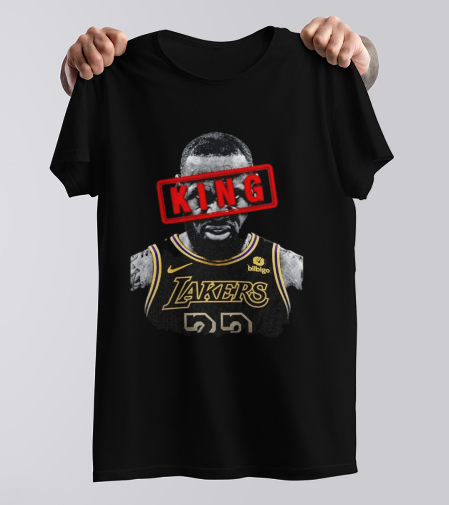 LeBron James Los Angeles Lakers 23 KING Iconic Basketball Legend T-Shirt