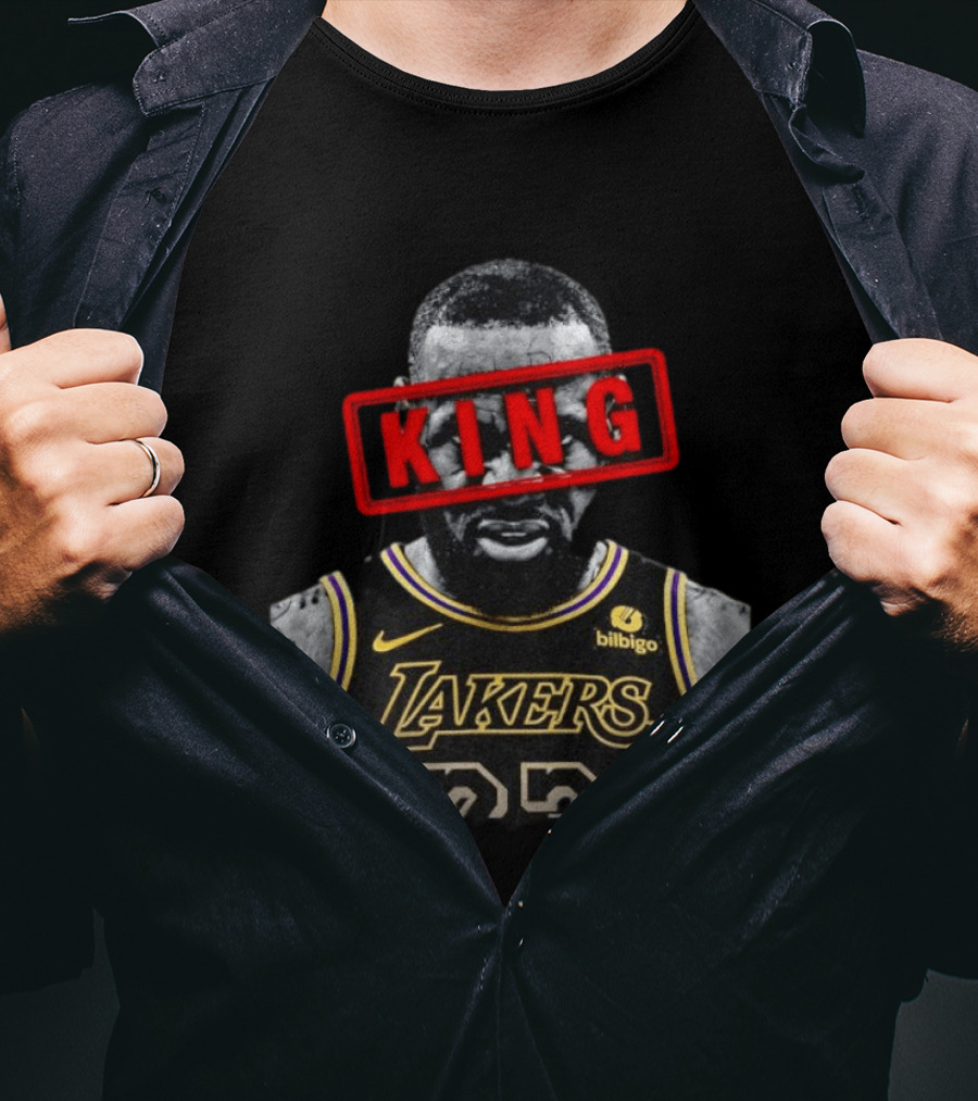 LeBron James Los Angeles Lakers 23 KING Iconic Basketball Legend T-Shirt