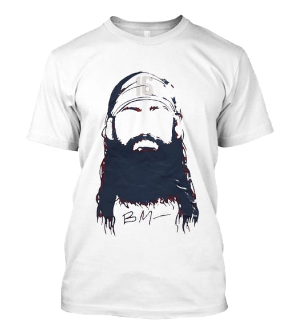 Brandon Marsh 16 Philadelphia Phillies Beard Silhouette BM Cap T-Shirt