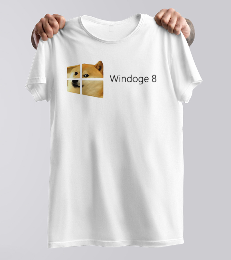 Doge Meme Windoge 8 Windows T-Shirt