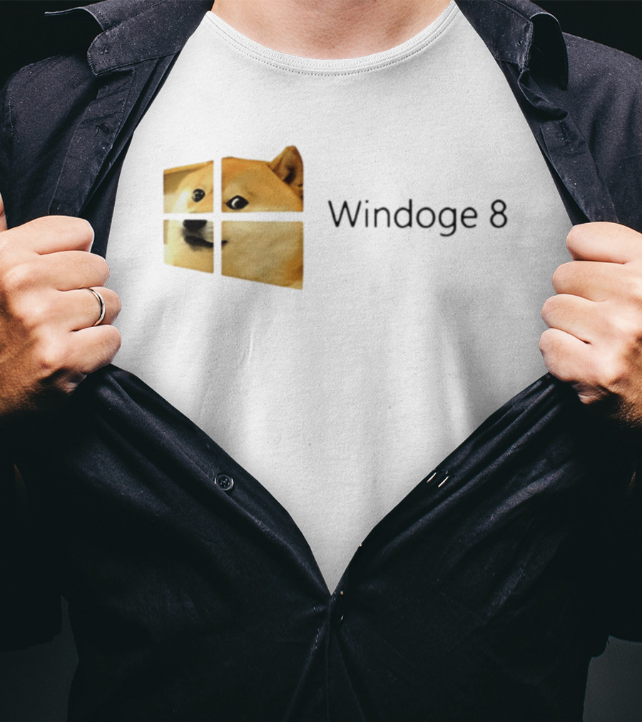 Doge Meme Windoge 8 Windows T-Shirt