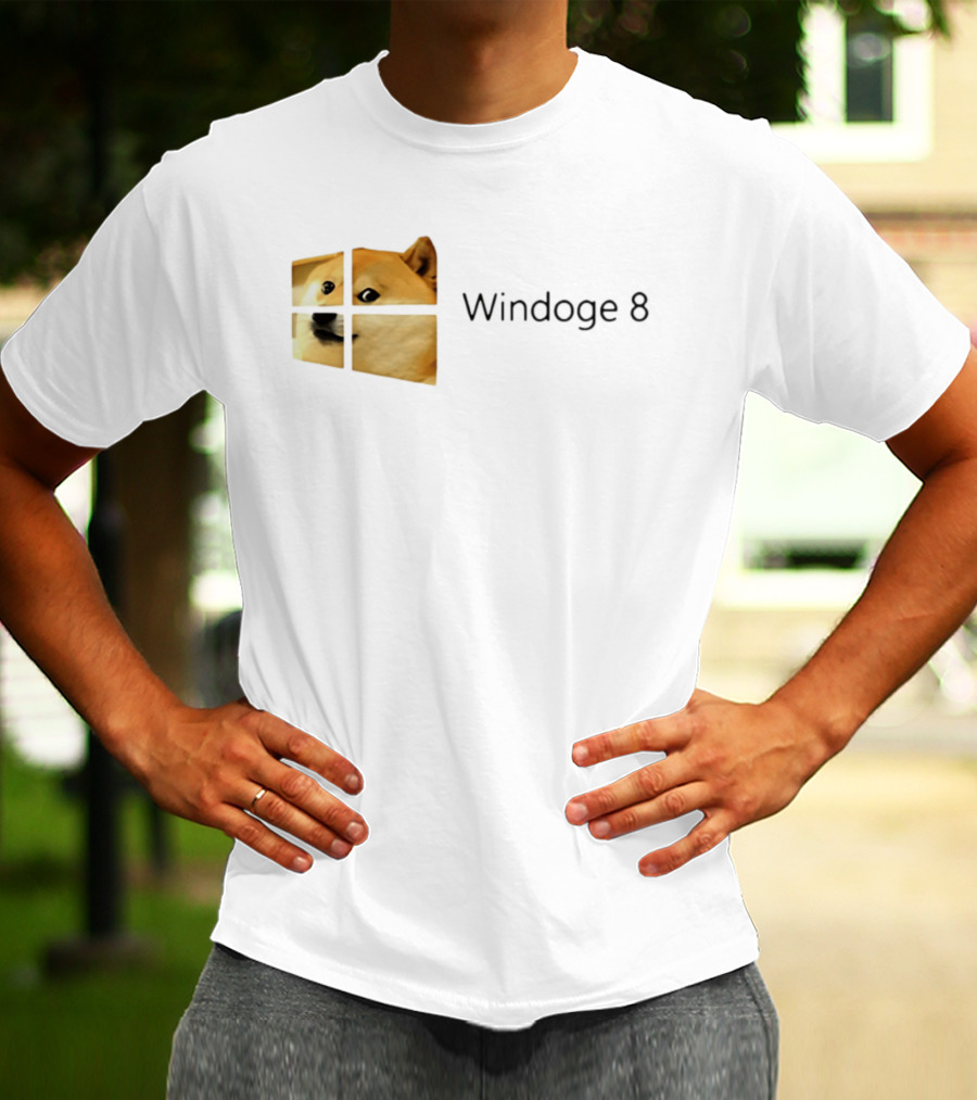 Doge Meme Windoge 8 Windows T-Shirt