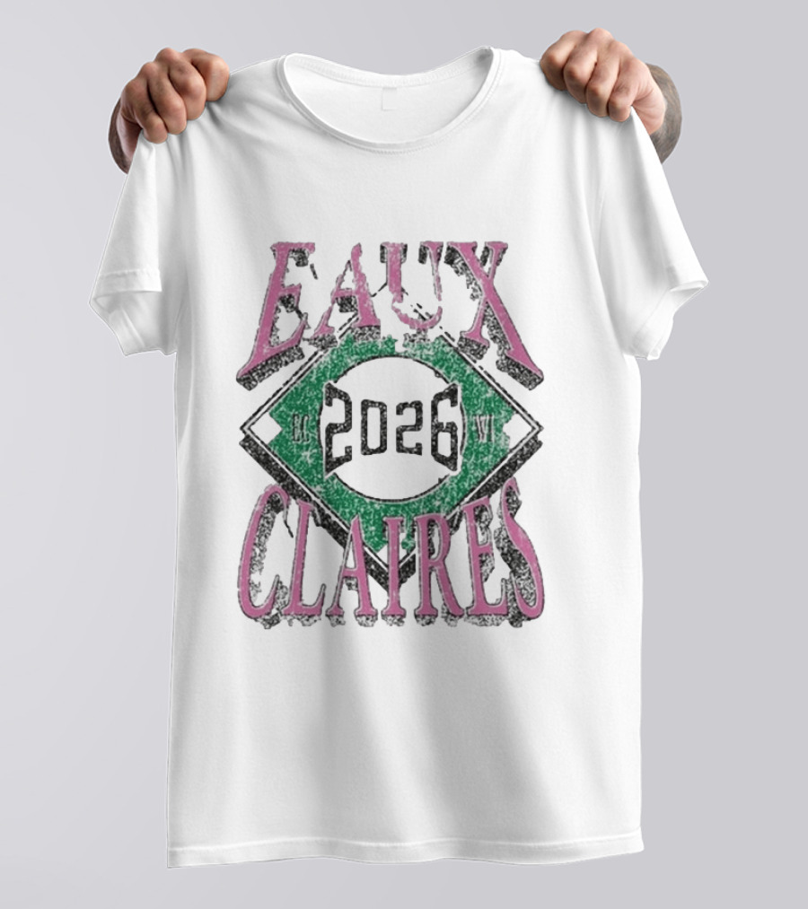 Eaux Claires 2026 WI Baseball T-Shirt