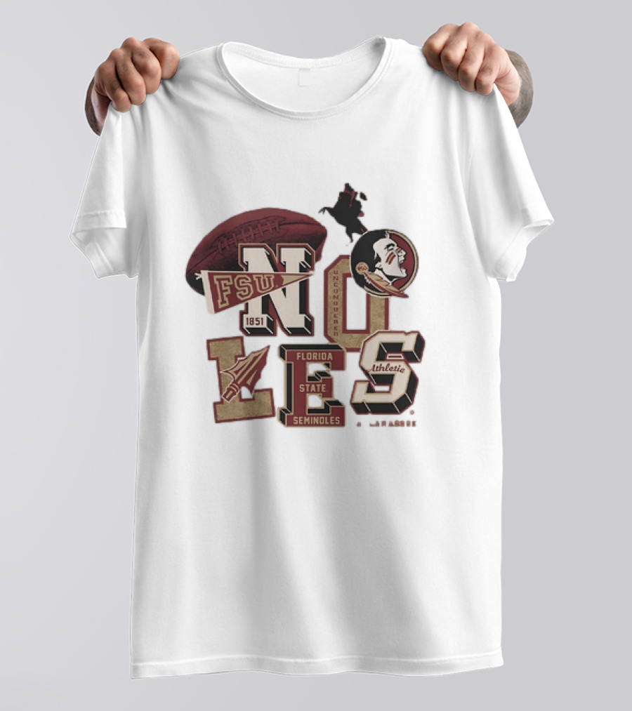 Florida State Seminoles Unconquered 1851 FSU Athletic Flo Grown Original T-Shirt
