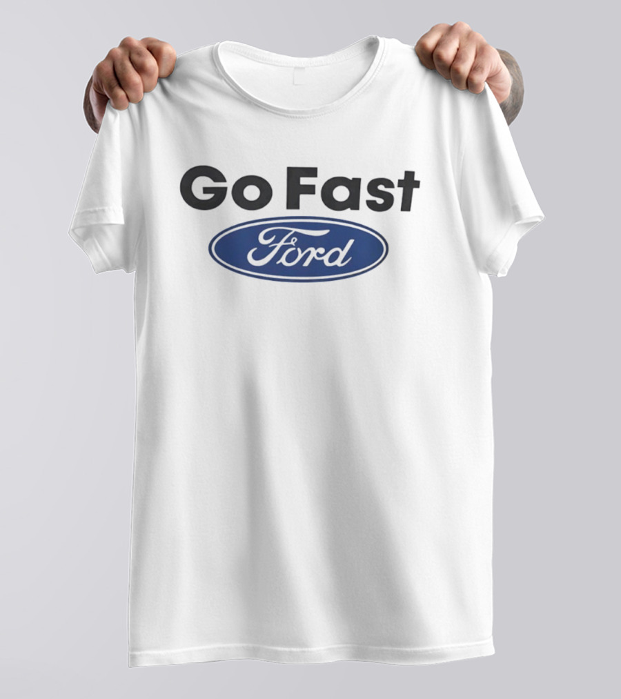Go Fast Ford Oval Blue T-Shirt