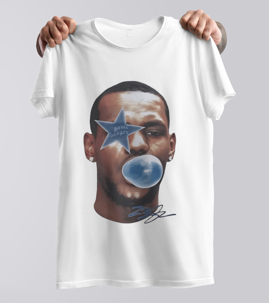 LeBron James Game Changer Star Blue Bubble 23 T-Shirt