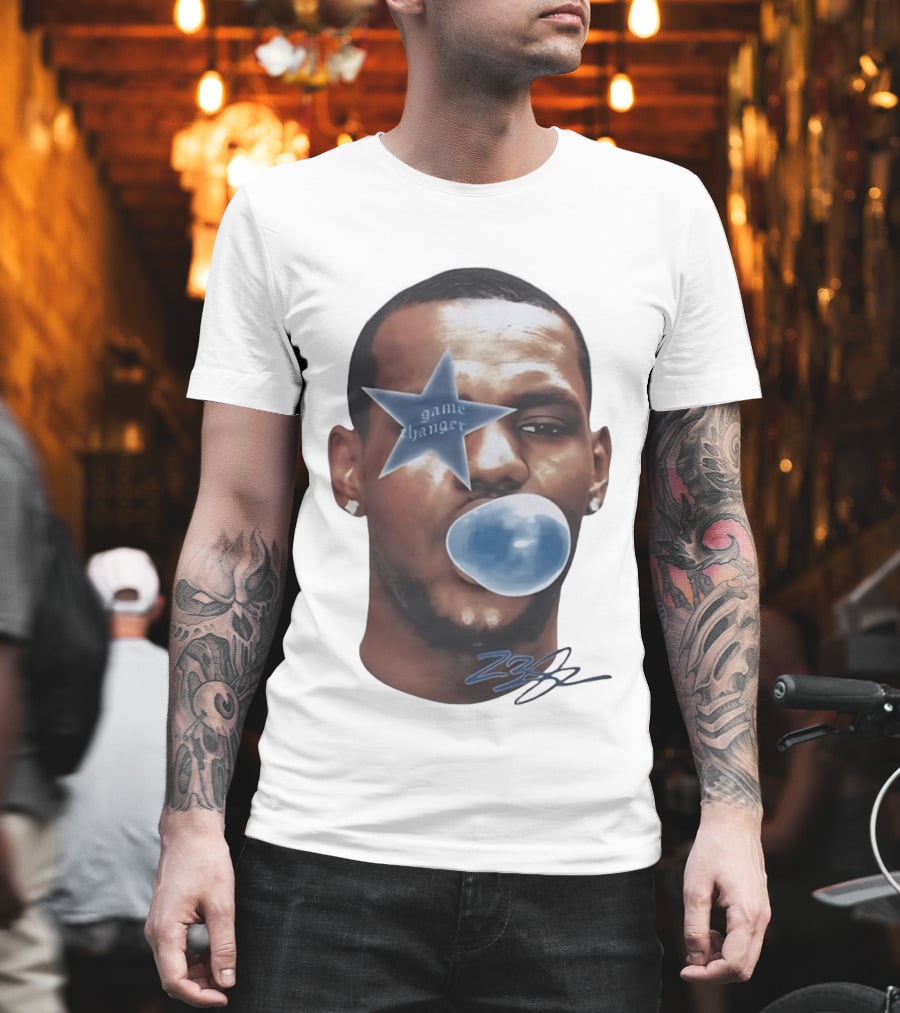 LeBron James Game Changer Star Blue Bubble 23 T-Shirt