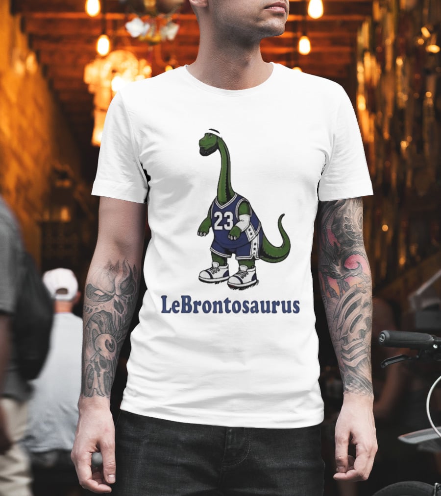 Lebrontosaurus 23 Basketball Dinosaur Philadelphia 76ers Lebron James T-Shirt