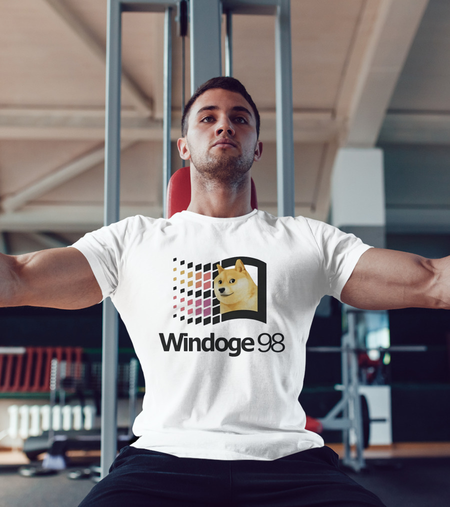 Windoge 98 Doge Meme Computer T-Shirt