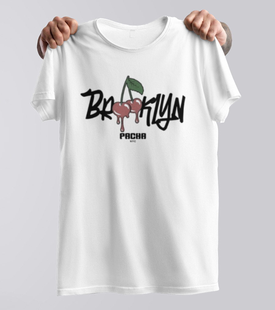 Pacha Brooklyn NYC Cherries White T-Shirt