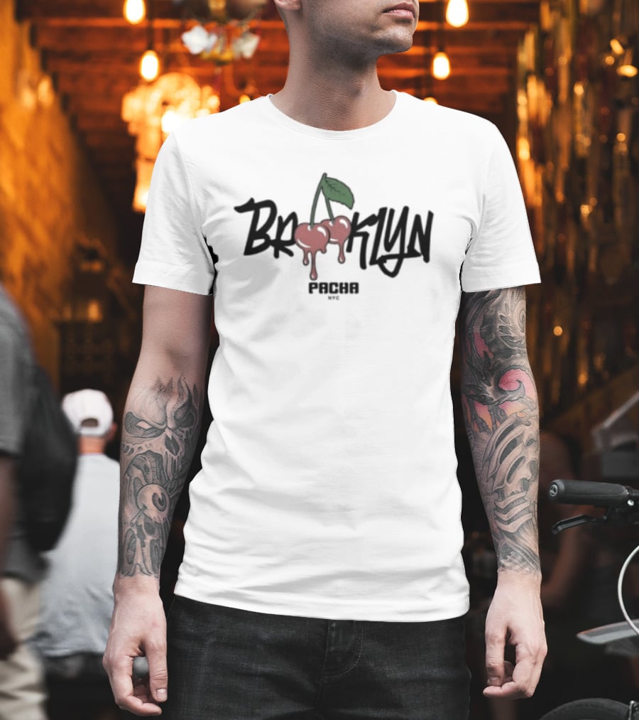 Pacha Brooklyn NYC Cherries White T-Shirt
