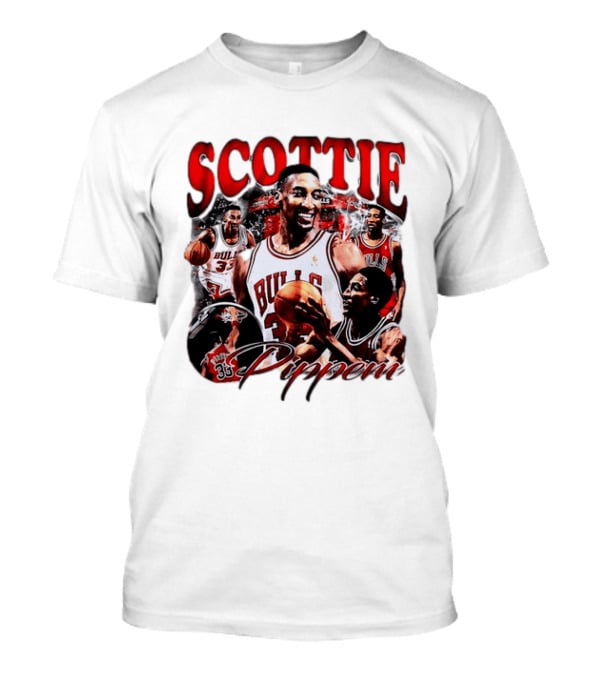 Scottie Pippen Chicago Bulls Basketball Legend 33 T-Shirt