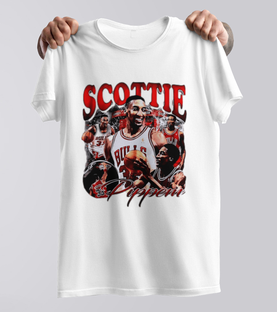 Scottie Pippen Chicago Bulls Basketball Legend 33 T-Shirt