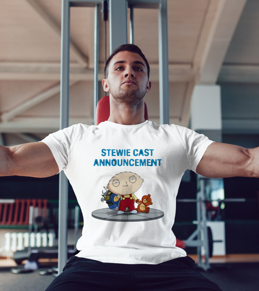 Stewie Griffin Family Guy Cast Announcement T-Shirt