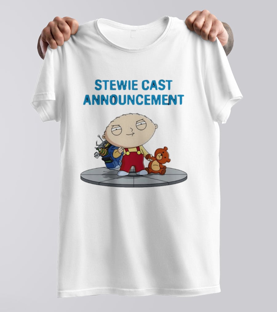 Stewie Griffin Family Guy Cast Announcement T-Shirt