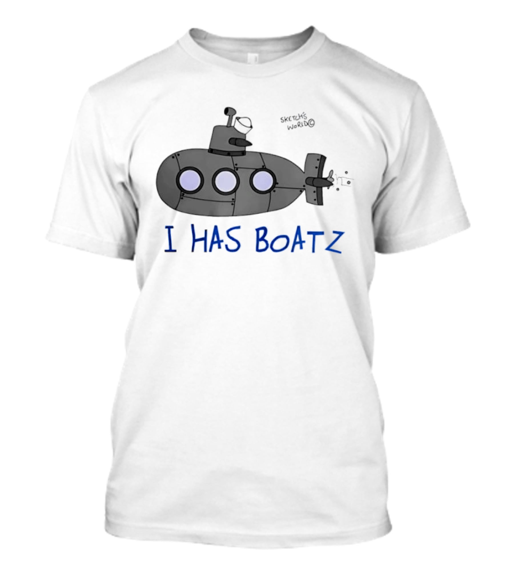 Submarine I Has Boatz Cartoon Meme Smosh Inside Joke T-Shirt