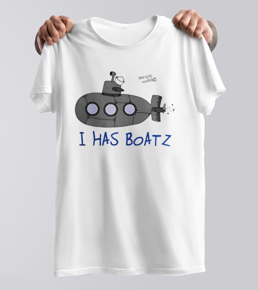 Submarine I Has Boatz Cartoon Meme Smosh Inside Joke T-Shirt