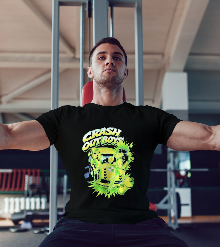 Adrien Broner Crash Out Boys Reven Brand Explosive Cartoon Car Scene T-Shirt