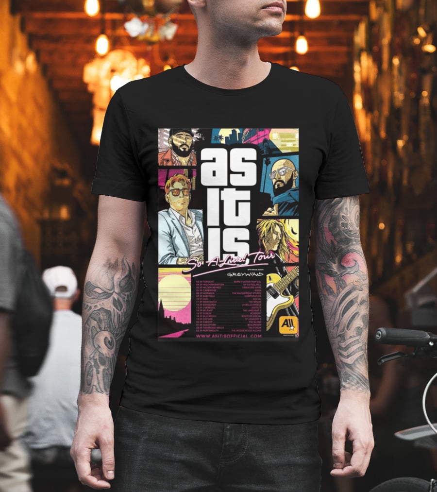 As It Is So Alive Tour UK Ireland 2026 Featuring Greywind T-Shirt