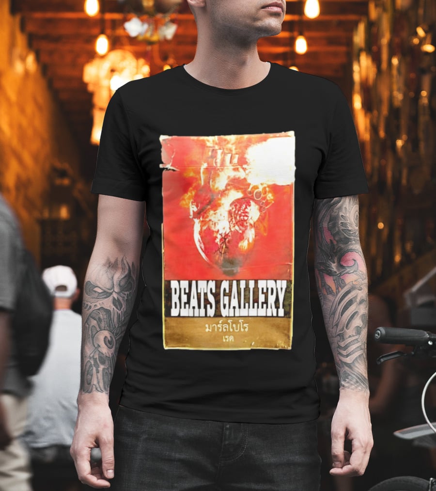 BEATS GALLERY Marlboro Red Anatomical Heart T-Shirt