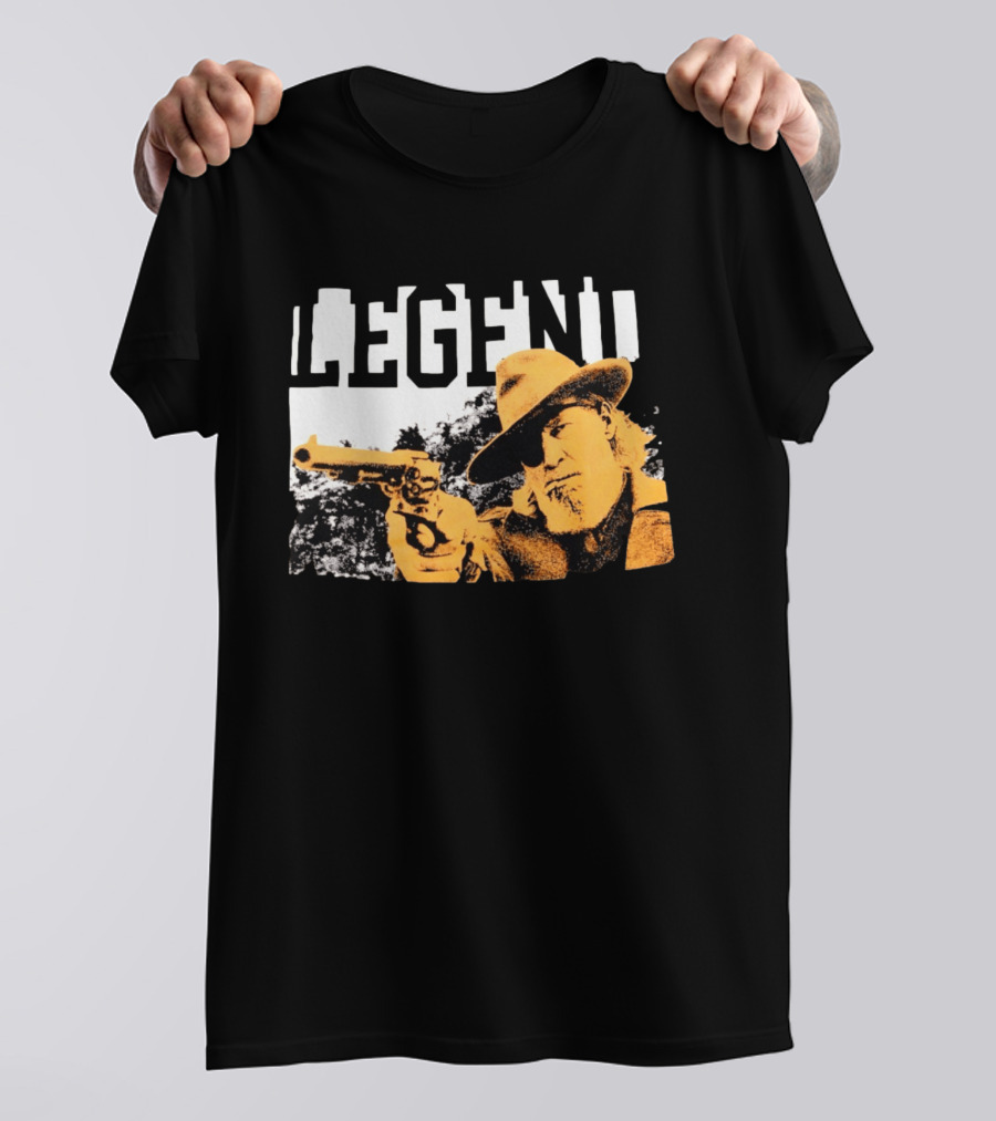 Legend Clint Eastwood Pointing Revolver T-Shirt