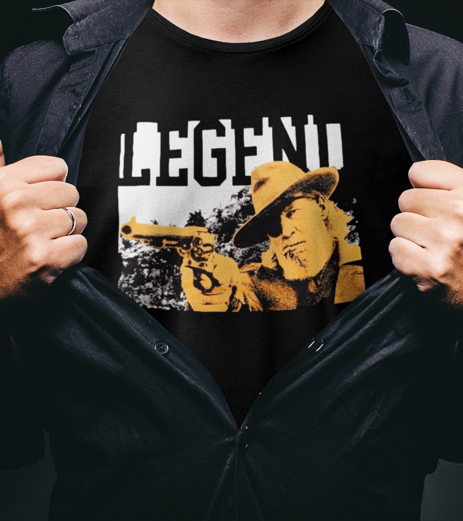 Legend Clint Eastwood Pointing Revolver T-Shirt