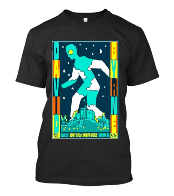David Byrne Depot Live Cardiff Castle July 26 2026 Cardiff UK Show T-Shirt