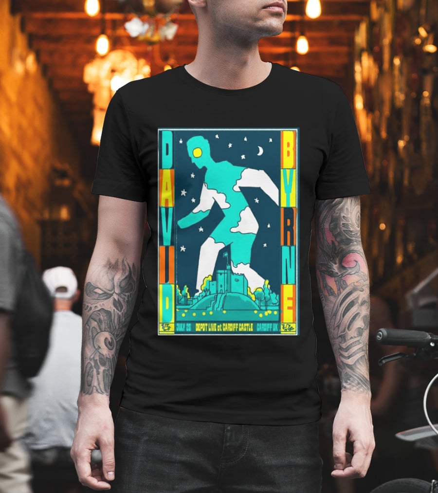 David Byrne Depot Live Cardiff Castle July 26 2026 Cardiff UK Show T-Shirt