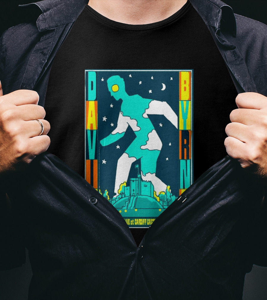David Byrne Depot Live Cardiff Castle July 26 2026 Cardiff UK Show T-Shirt