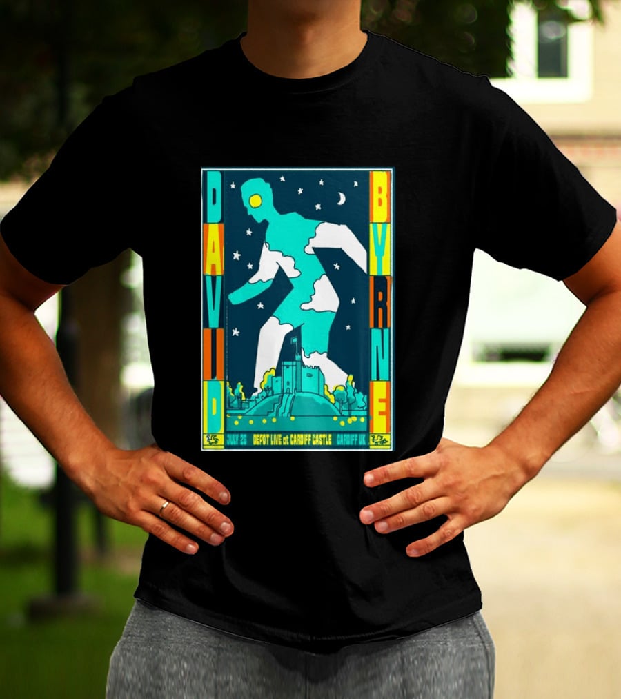 David Byrne Depot Live Cardiff Castle July 26 2026 Cardiff UK Show T-Shirt