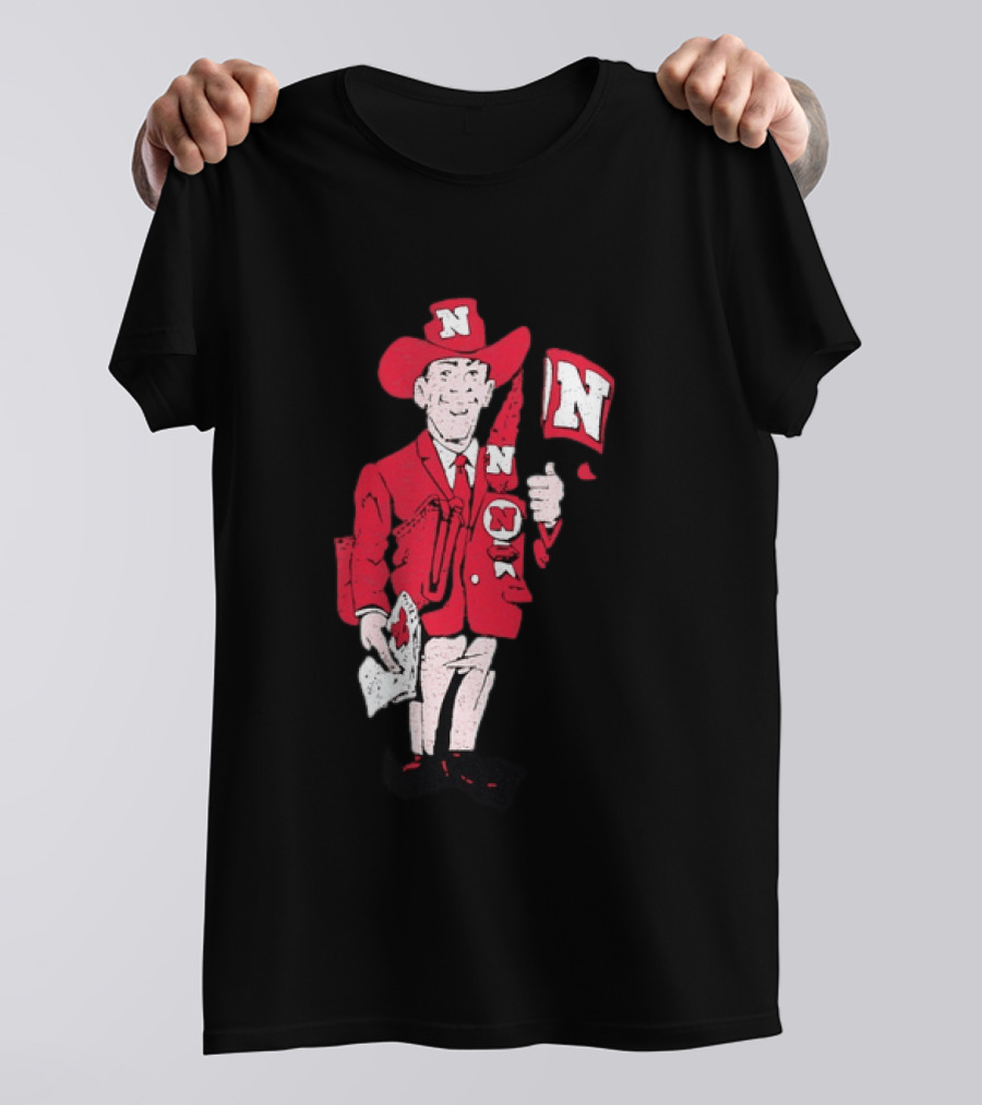 Nebraska Cornhuskers Herbie Husker Vintage Distressed T-Shirt