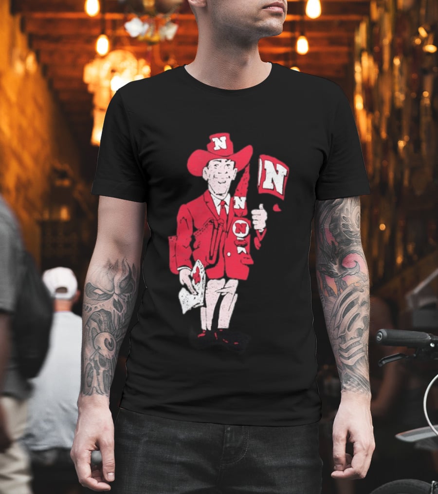 Nebraska Cornhuskers Herbie Husker Vintage Distressed T-Shirt