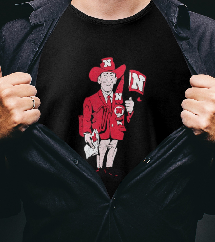 Nebraska Cornhuskers Herbie Husker Vintage Distressed T-Shirt