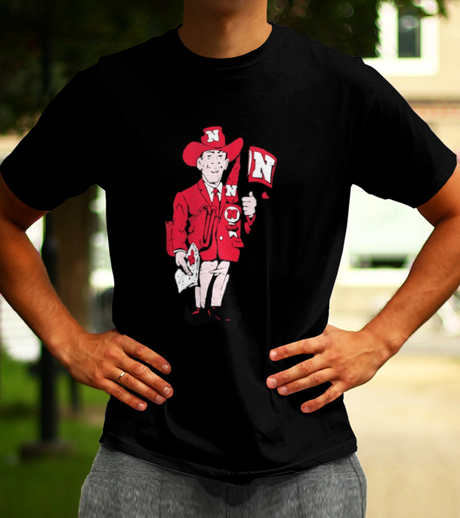 Nebraska Cornhuskers Herbie Husker Vintage Distressed T-Shirt