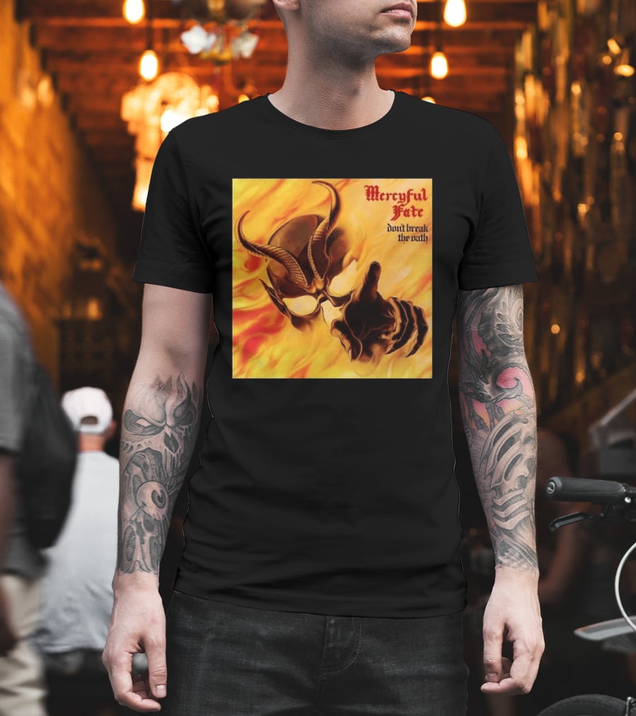 Mercyful Fate Don't Break The Oath Devil Horns Flame T-Shirt