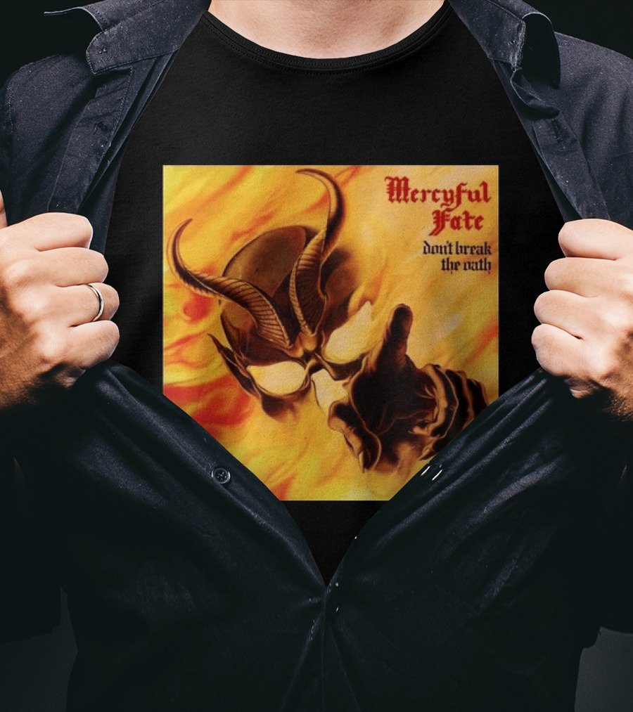 Mercyful Fate Don't Break The Oath Devil Horns Flame T-Shirt