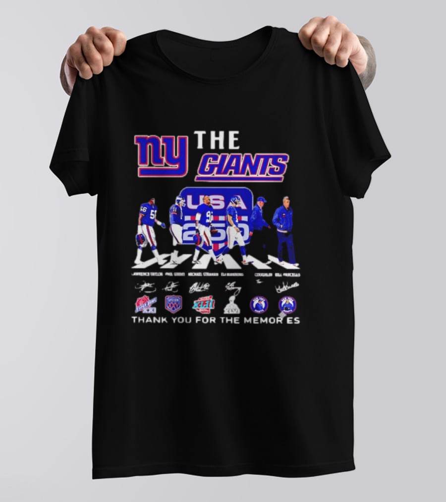 New York Giants US Legends Thank You For The Memories T-Shirt