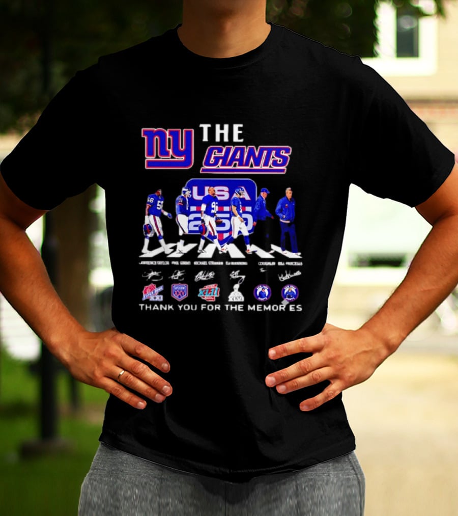 New York Giants US Legends Thank You For The Memories T-Shirt