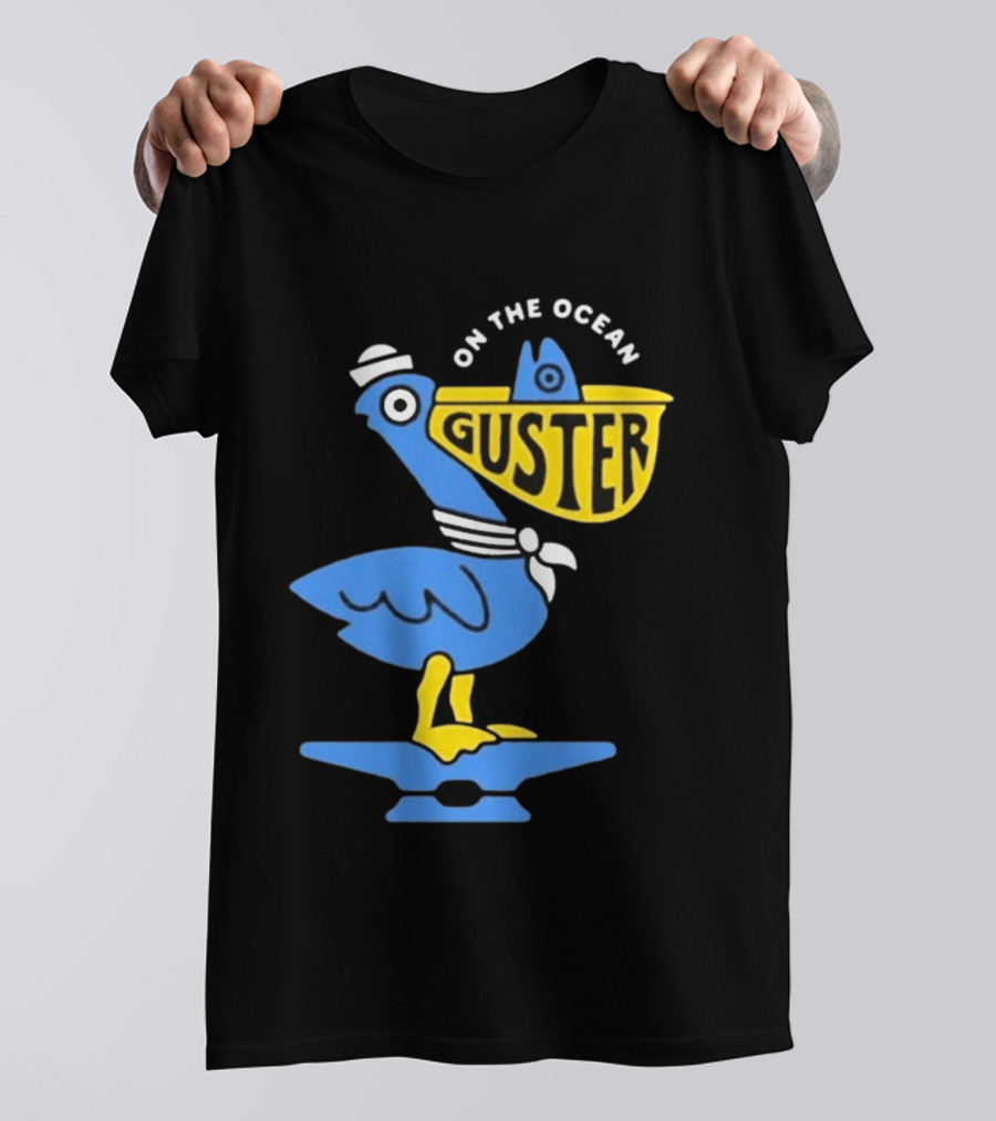 Pelican Guster On The Ocean Sailor Hat T-Shirt