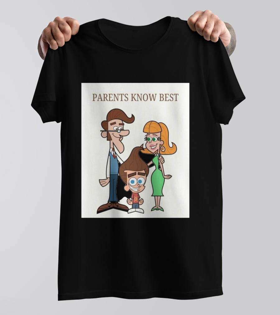 Parents Know Best Jimmy Neutron Timmy Turner Cartoon Mashup T-Shirt
