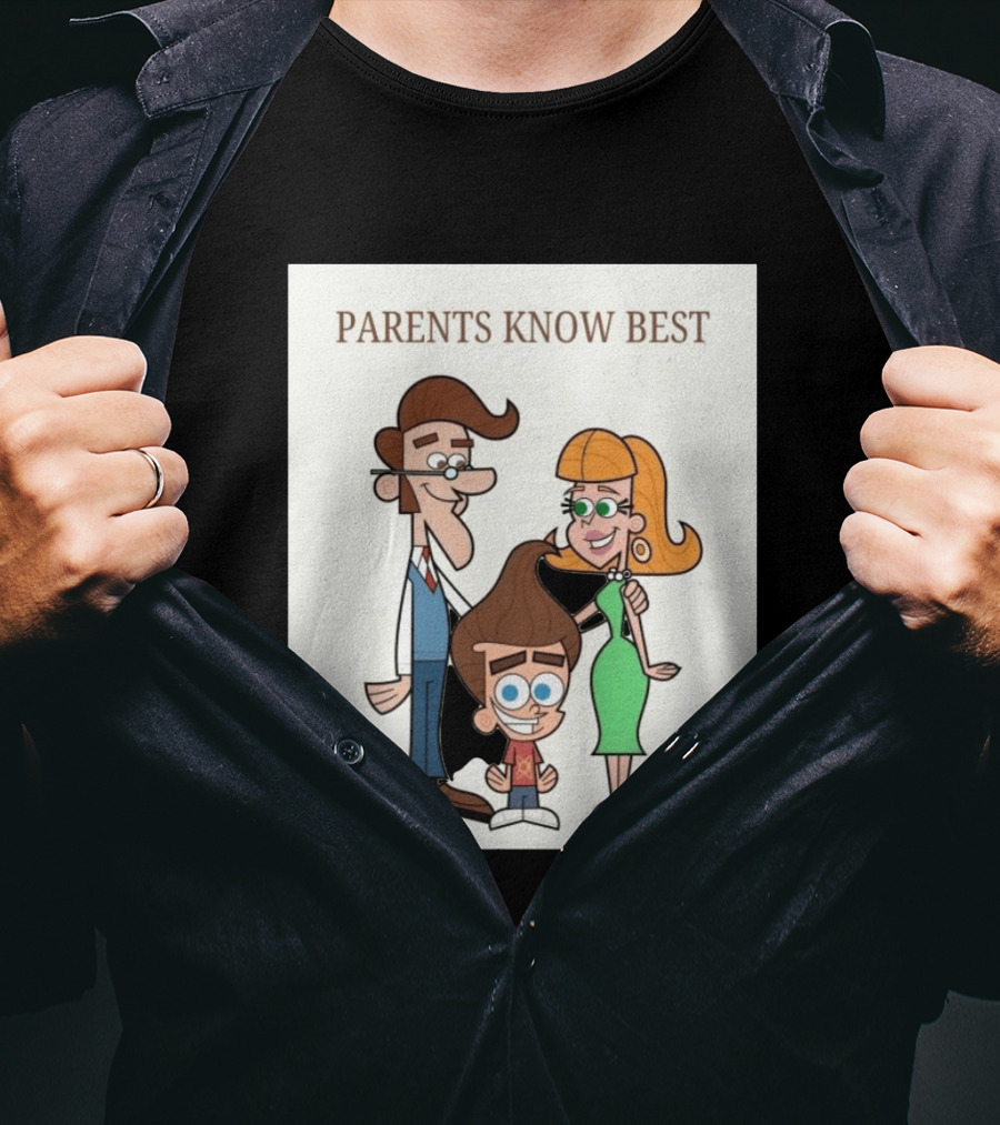 Parents Know Best Jimmy Neutron Timmy Turner Cartoon Mashup T-Shirt