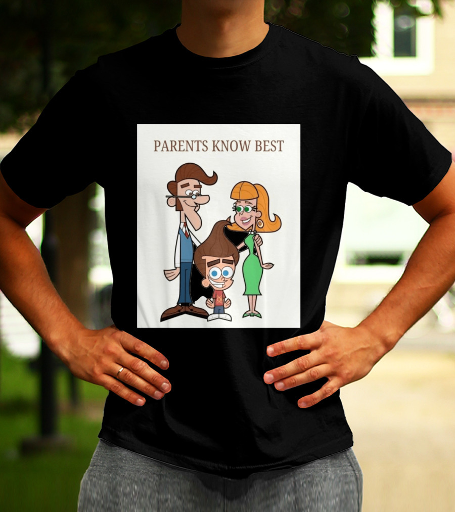 Parents Know Best Jimmy Neutron Timmy Turner Cartoon Mashup T-Shirt