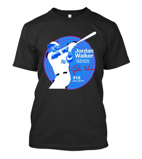 Jordan Walker 2026 Home Run Derby Champ Signature #18 Zane Smith T-Shirt