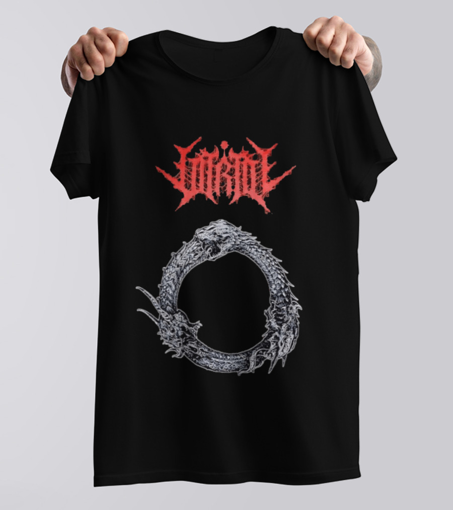 Jormungandr Ouroboros Serpent Circle With Lorna Shore T-Shirt