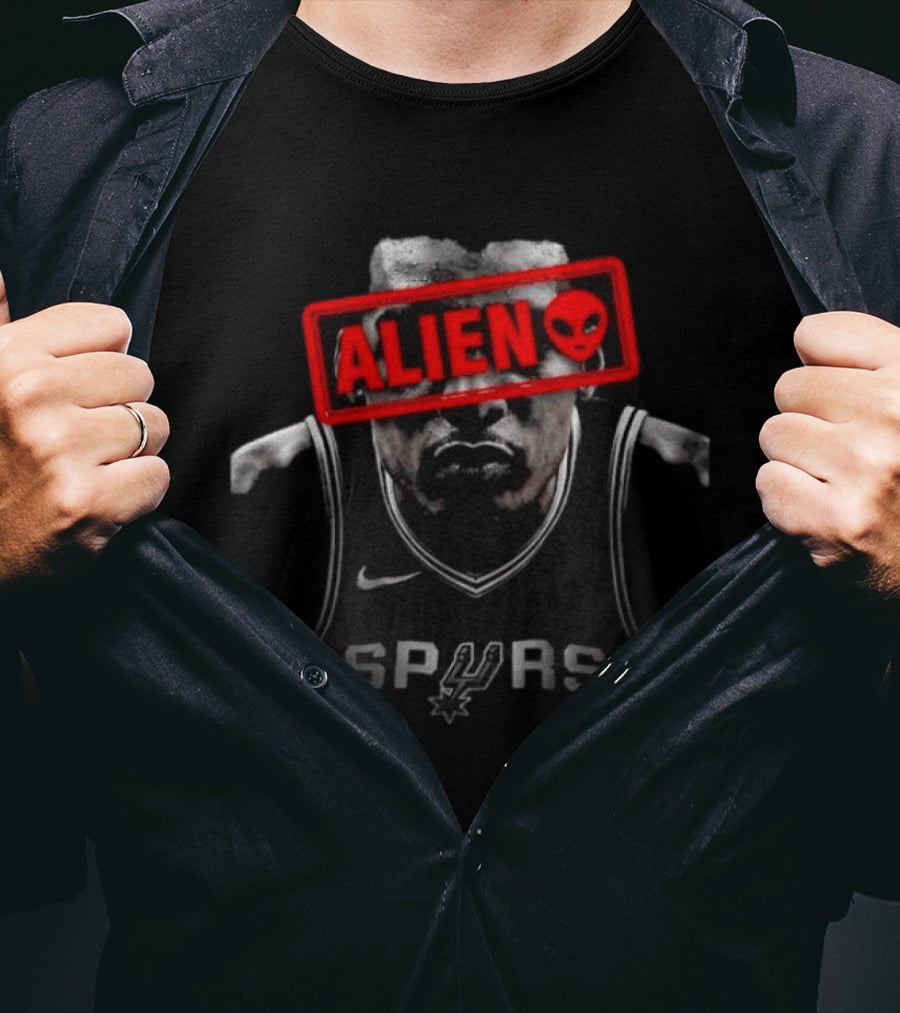 Victor Wembanyama Spurs ALIEN Basketball Nike T-Shirt