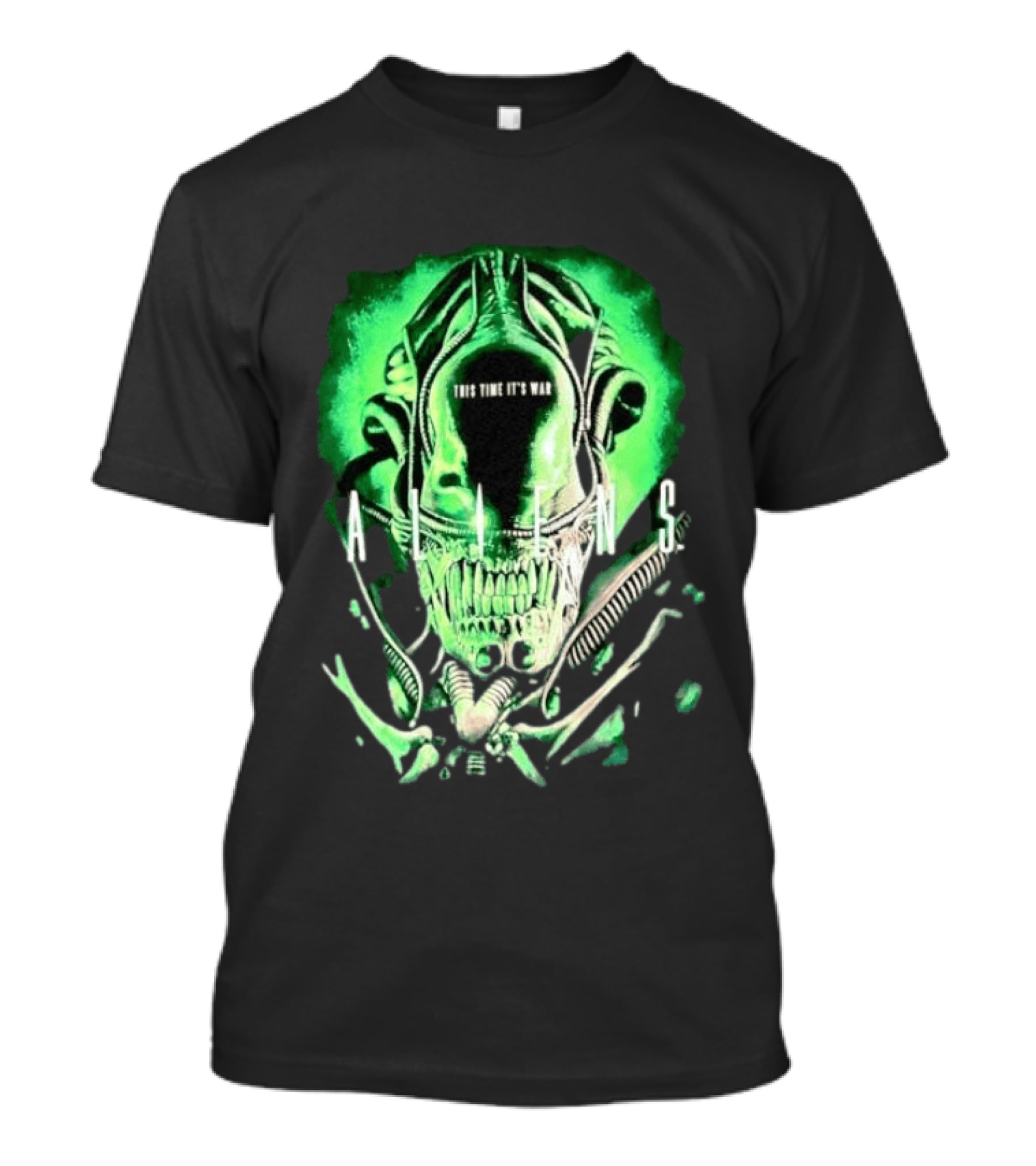 Xenomorph Aliens This Time It's War Alien Franchise Movie T-Shirt