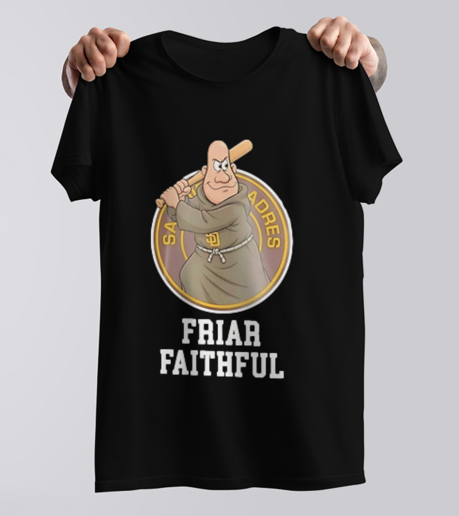 San Diego Padres Friar Faithful Baseball Fan Gear T-Shirt