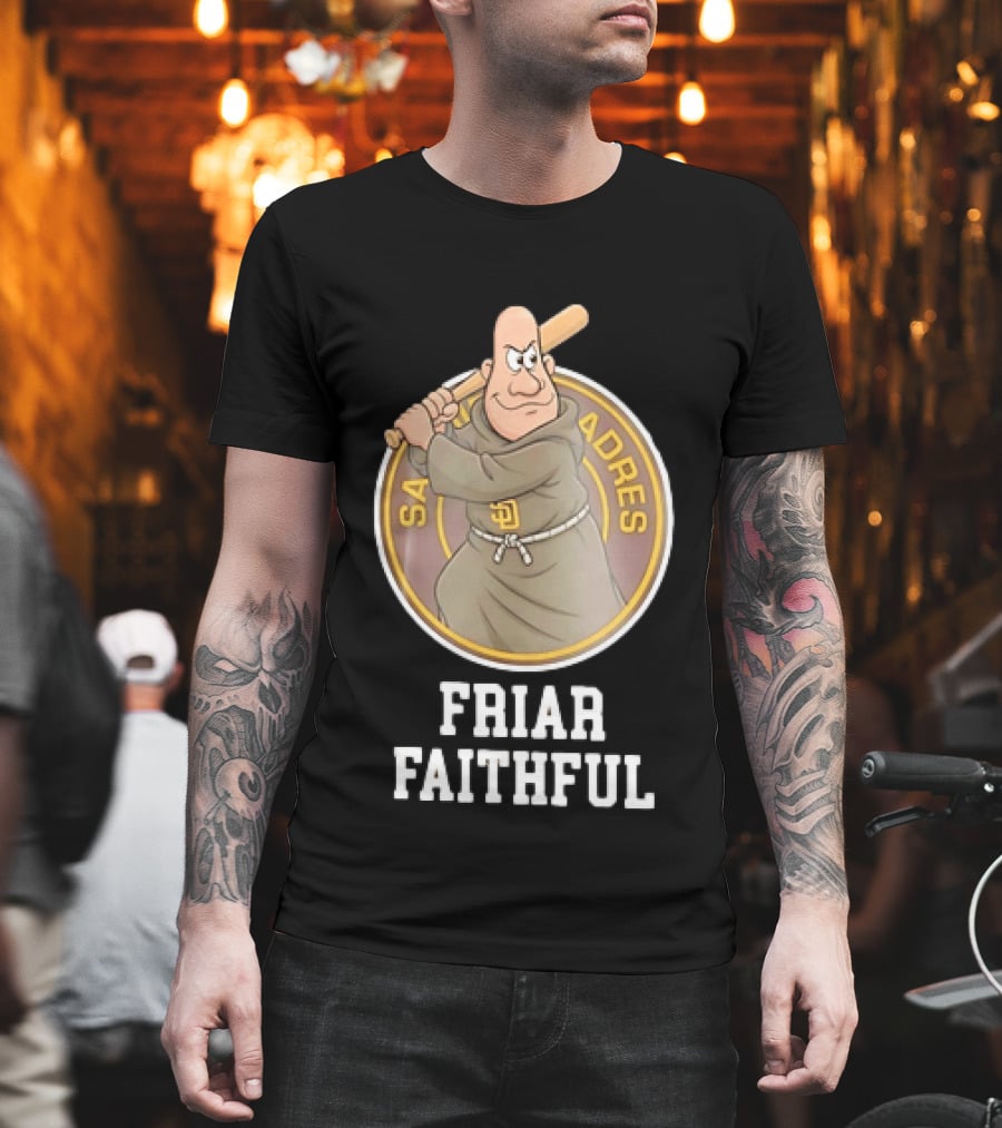 San Diego Padres Friar Faithful Baseball Fan Gear T-Shirt