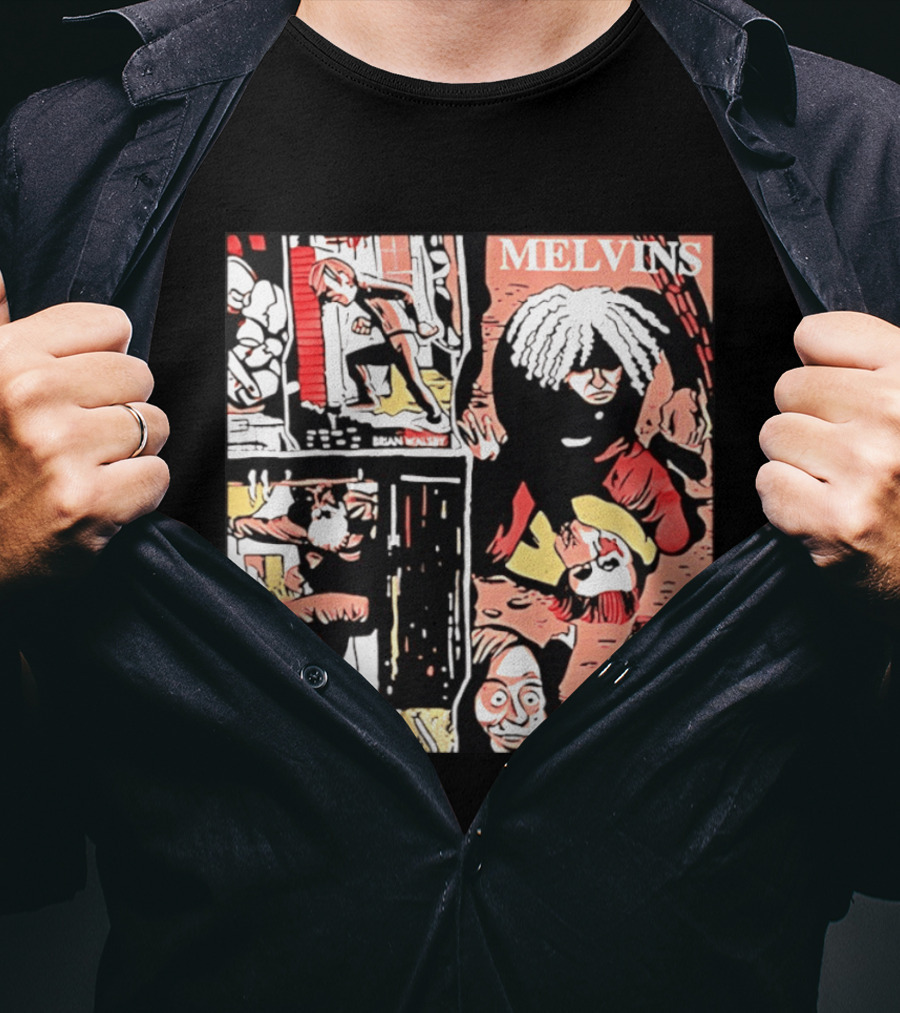 Melvins Brian Walsby Cartoon Art Alternative Rock T-Shirt