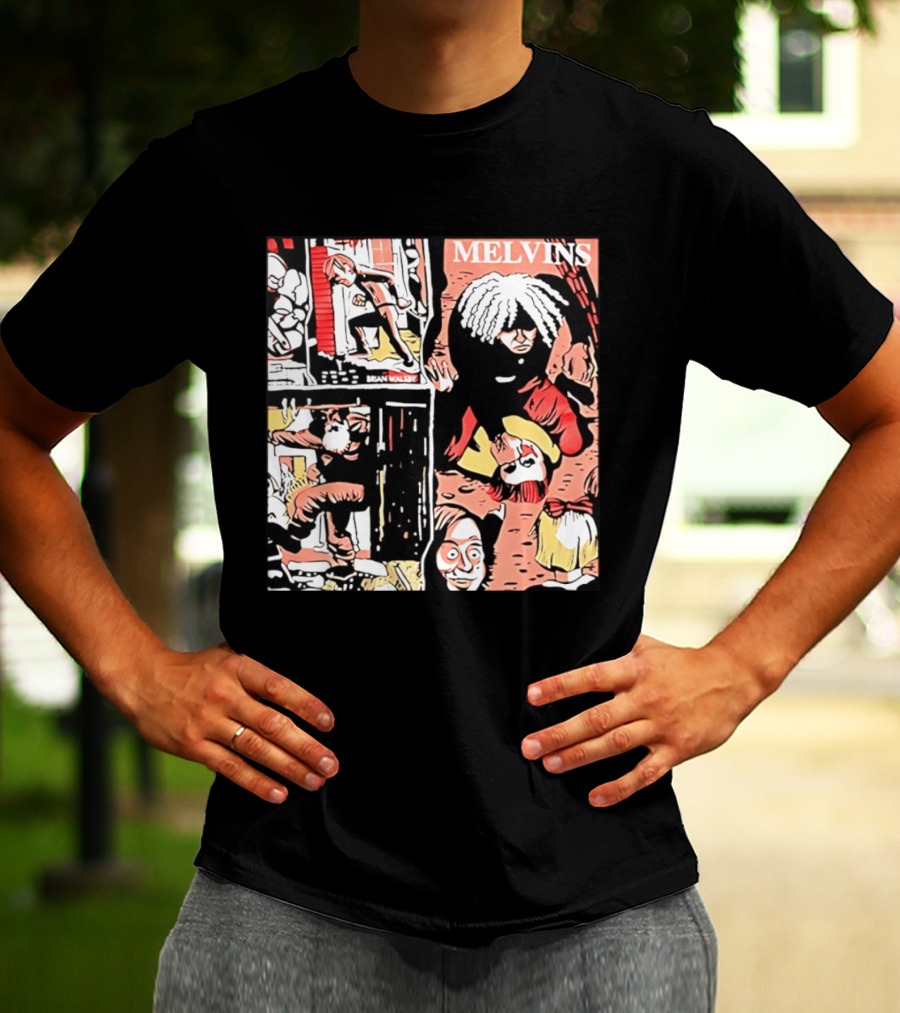 Melvins Brian Walsby Cartoon Art Alternative Rock T-Shirt
